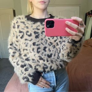 Cozy leopard sweater
